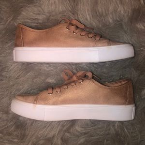 Pink sneakers from ASOS.